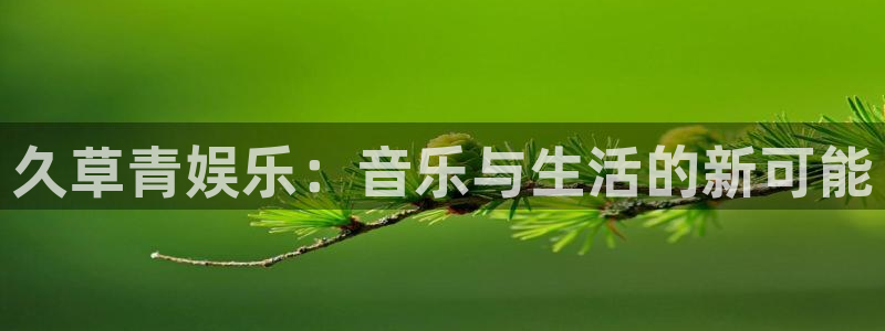 汇富娱乐注册平台：久草青娱乐：音乐与生活的新可能
