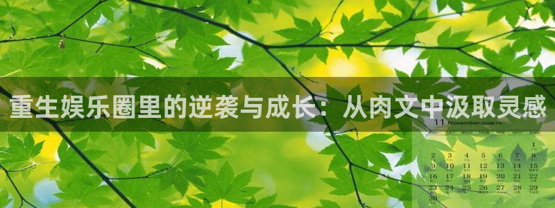 汇富娱乐.ccmpc登录：重生娱乐圈里的逆袭与成长：从肉文中汲取灵感