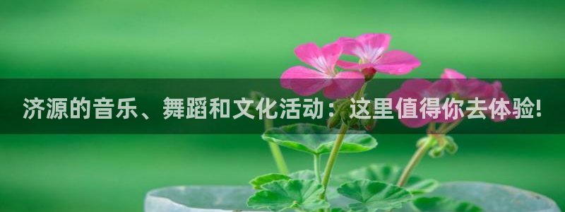 汇富娱乐4注册：济源的音乐、舞蹈和文化活动：这里值得你去体验!